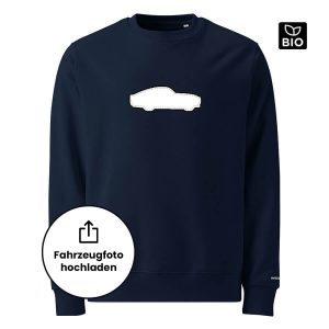 Dein Fahrzeug als Stick-Design Unisex Bio-Pullover